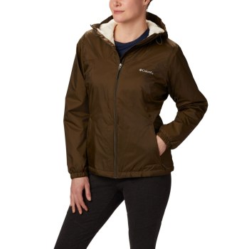 Columbia Switchback Sherpa Lined, Chamarras Verde Oliva Para Mujer | 809576-NEB